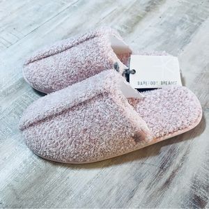 Barefoot Dreams CozyChic COZY Slipper Dusty Rose Pink Size Small 5/6